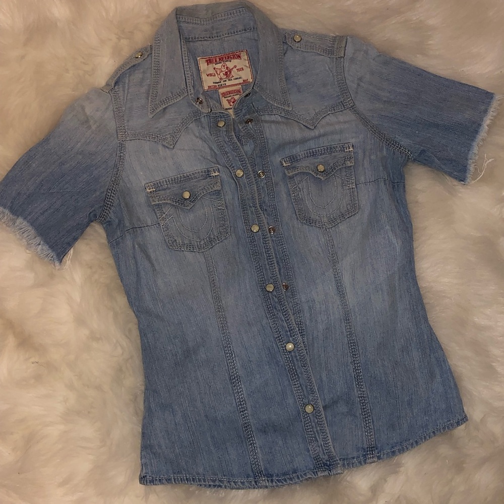 Authentic True Religion denim shirt (Size XS)